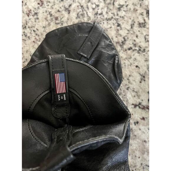 COPY - VTG Dingo | Slouchy Cowboy Boots Black Pigskin Leather Biker Made in USA… - Picture 7 of 9
